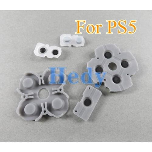 100sets Soft Rubber Silicone Conductive Rubber for PlayStation DualShock 5 PS5 Controller Adhesive Button Pad Keypad Accessories