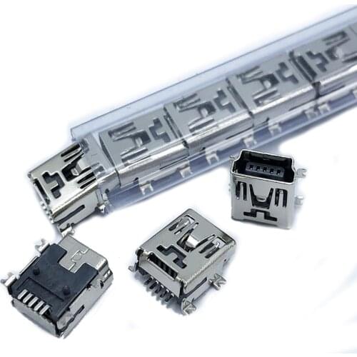50pcs 100pcs Mini USB connector SMD USB Data interface 5PIN 5 needle mini Micro usb socket