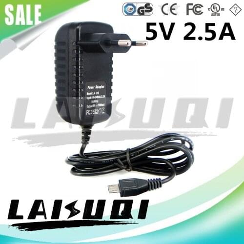 1pcs 5v 2.5A Micro USB AC/DC Power Adapter Wall Charger supply for Android 7 8 9 10 Inch HD Tablet LAISUQI New Arrival Hot Sale