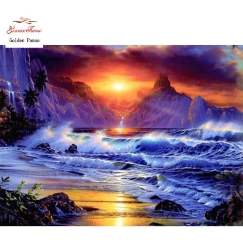 Diamond Painting Full Square 5D Diy Daimond Embroidery Diamant Mosaic Sale Displasy Broderie Diamant "Beautiful sea view" 12