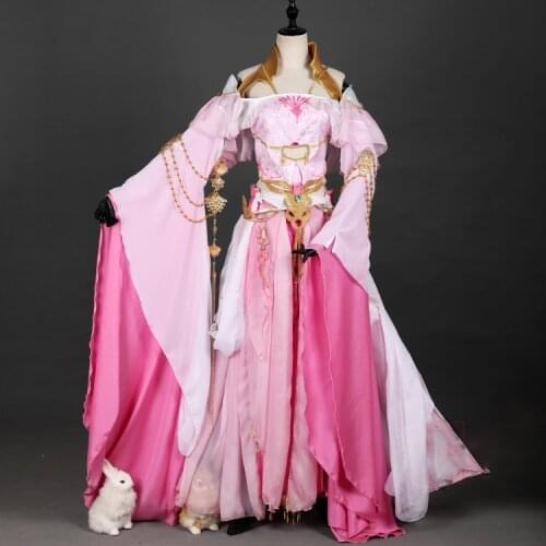Chi Ming Jian Wang III Adult Female Qi Xiu Group Anime Cosplay Costume Hanfu Computer Game Jian Xia Qing Yuan III female hanfu