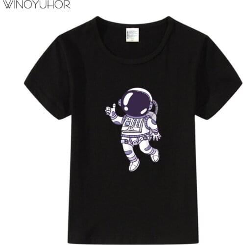 2020 Children T-shirt The Astronauts Space Cotton Child Shirt Short Sleeve T Shirts Kids Boys Girls Baby Clothes Tops Tee