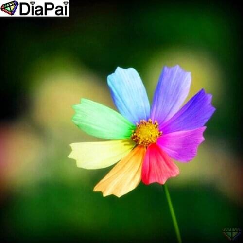 DiaPai 100% Full Square/Round Drill 5D DIY Diamond Painting "Colored flower" Diamond Embroidery Cross Stitch 3D Decor A19001