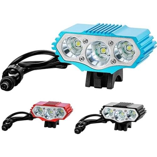 Bike Light 4 Mode LED Bike Light Mountain Bike Lights Night Riding 1800 Lumens Fits All Bicycles Mountain Road EU Plug