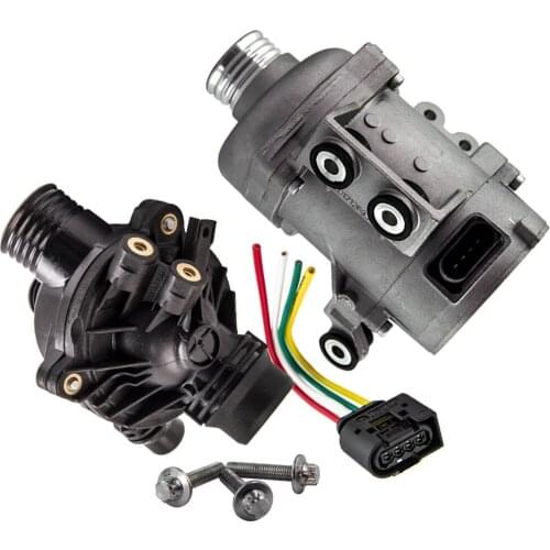 Electric Water Pump + Thermostat Kit For BMW 328i 528i 530xi 525xi X3 X5 for 328I-128i 528i 330 525 530 E90