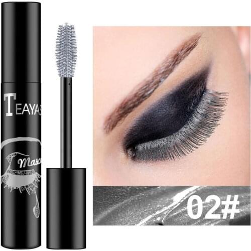Royal Blue Waterproof Eyelashes Mascara Lengthen Thick Blooming Eye Fast Dry Mascara Without Lashes X2E0