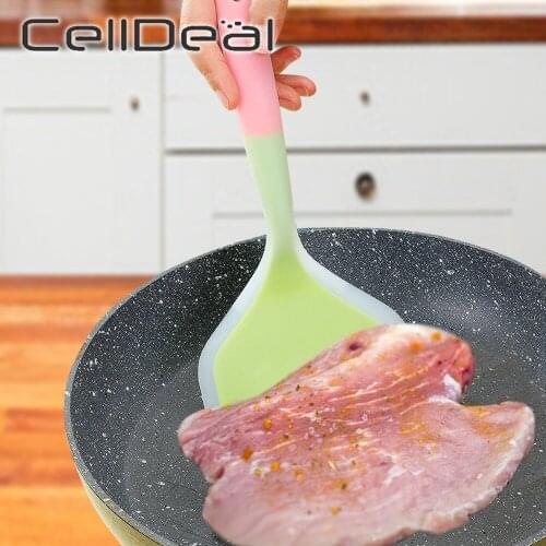 Home Cooking Utensils Silicone Spatulas Beef Meat Egg Kitchen Scraper Wide Pizza Shovel Non-stick Turners Food Lifters Spatula