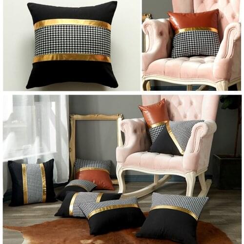 Patchwork Cushion Cover Marble Texture Throw Pillow Case Rectangle Cushion for Sofa/home/car Decor Pillowcase 30X50Cm/45X5Cm