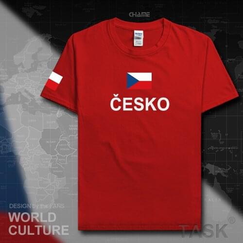 Czech Republic Czechia men t shirt fashion 2017 jersey team nation 100% cotton t-shirt sporting clothing tees country flag CZE