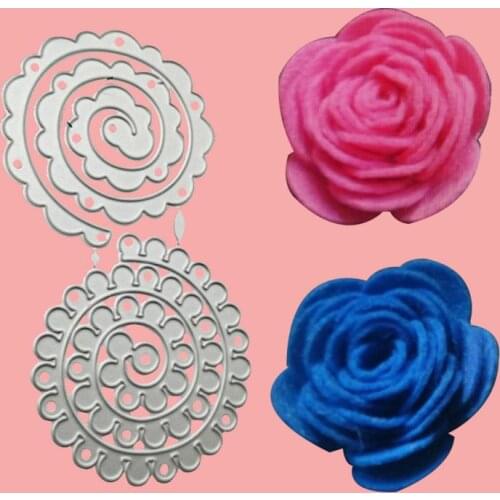 2021 New Spiral Flower Metal Cutting Dies For DIY Scrapbooking Album Paper Cards Decorative Crafts Embossing Die Cuts