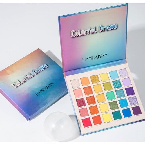 New 30 Colors Glitter Matte Shades Nude Eye Shadow Pallete Shimmer Neon Makeup Palette Pigment Eyeshadow Powder Hot Sell