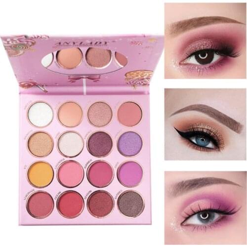 16 Color Matte Earth Color Eye Shadow Palette Waterproof And Sweat-proof Non-smudge Eye Shadow Easy To Wear Long Lasting TSLM2