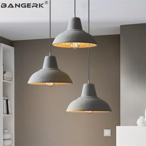 Retro Loft Industrial Pendant Light LED Creative Antique Cement Hanging Lamp Dining Room Home Decor Indoor Lighting Fixtures