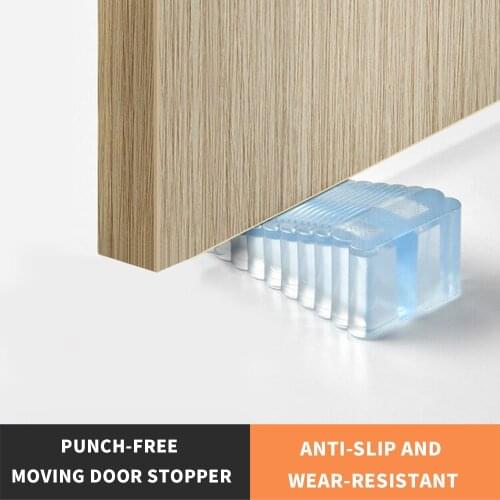 Creative Silicone Door Stopper Safety Anti-skid Windproof Rear Retainer Anti-collision Door Stop Protector Door Hardware