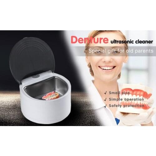 Ultrasonic Cleaner Denture cleaner False Teeth Cleaning Machine CE-2200 150ML for old man Friends with dentures people