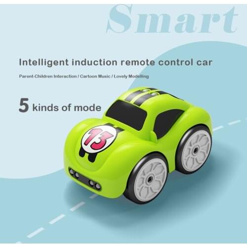 Magic Induction Remote Control Car RC Cartoon Gesture Sensor Tracking Wireless Follow Black Line Rc Toys For Children Boys