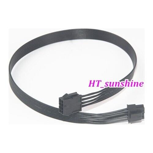 High Quality CPU 8 PIN Power Extension Cable CPU 8Pin Female to CPU 8Pin (4+4) male magic Adapter black ribbon Cable 18AWG