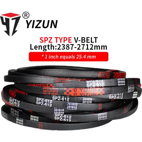 YIZUN SPZ/3V Type SPZ2387~2712mm Hard Wire Rubber Drive Pitch Length Girth Industrial Transmission Agricultural Machinery V Belt