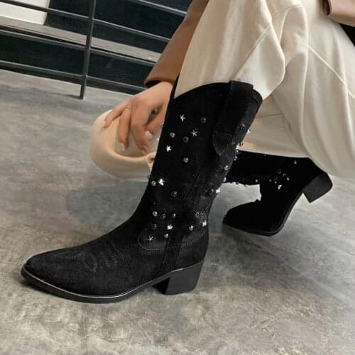 Dovereiss Winter woman New Fashion Shoes Pure Color White Slip On Genuine Leather Clear Heels Boots Pointed Toe Knee High Boots