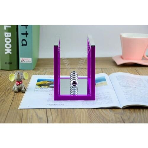 1PC Creative Oval Newton Billiards Bumping Hanging Pendulum Ball Home Decorations Office Living Room Birthday Present ELZ 008