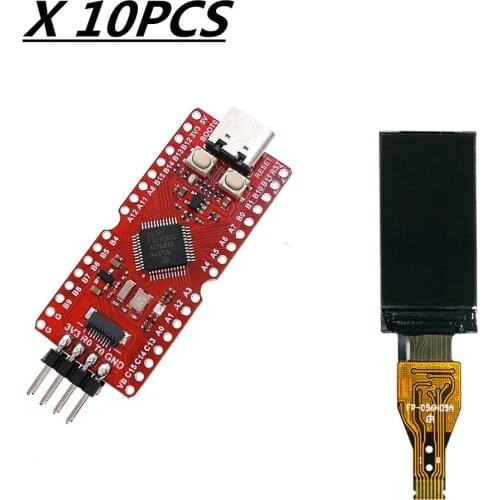 10PCS/lot Longan Nano RISC-V GD32VF103CBT6 MCU Development Board 0.96 inch TFT HD IPS display 80*160