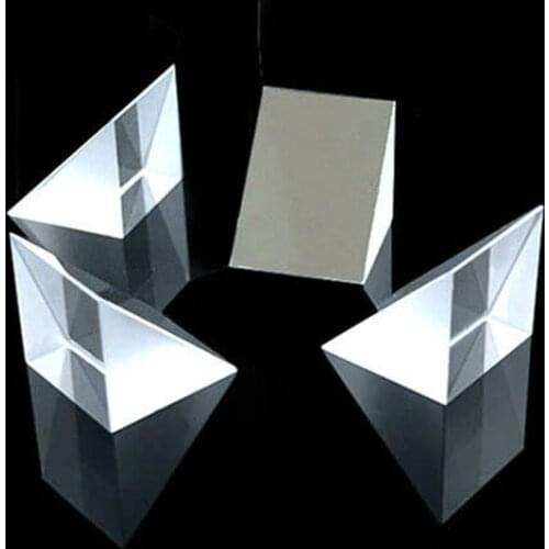 3pcs 15*15mm K9 Optical Glass Right Angle Mirror Reflecting Triangular Prism