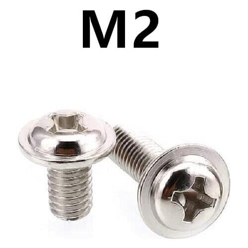 500PCS M2x3/4/5/6/8/10/12mm DIN967 PWM Pan Electronic Screw Referral Computer Chassis Fixed Motherboard Screws With Pad