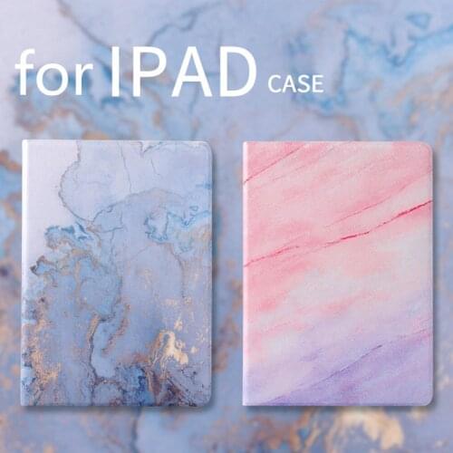 Marble Case For 10.2 iPad 219 Case Funda for iPad 9.7 2017 2018 Air 1 2 3 iPad234 mini1234 mini5 Pro 9.7 10.5 Tablets Hard Case