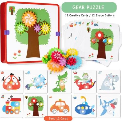 Childrens Puzzle Toy Creative Mushroom Set Button Art Assembly Childrens 3D Jigsaw Puzzle Childrens Gift Game Toys For Baby