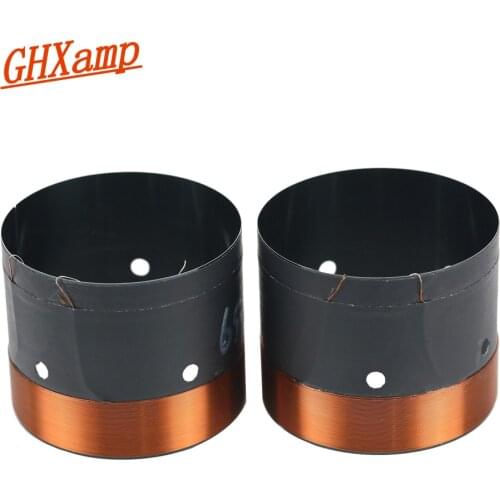 GHXAMP 65.5 Core Bass Voice Coil Black Aluminum With Sound Air Outlet Hole For 10 inch -15 inch Subwoofer Speaker 6.2 OHM