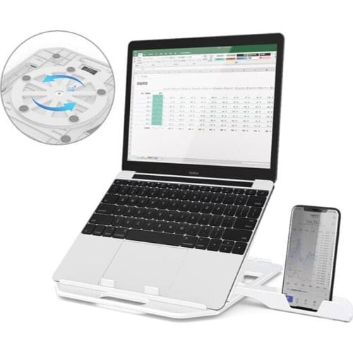 Height Adjustment Laptop Bracket 360 Degree Rotation Bottom Computer Bracket Lifter Cooling Pad Reading Stands Stationery