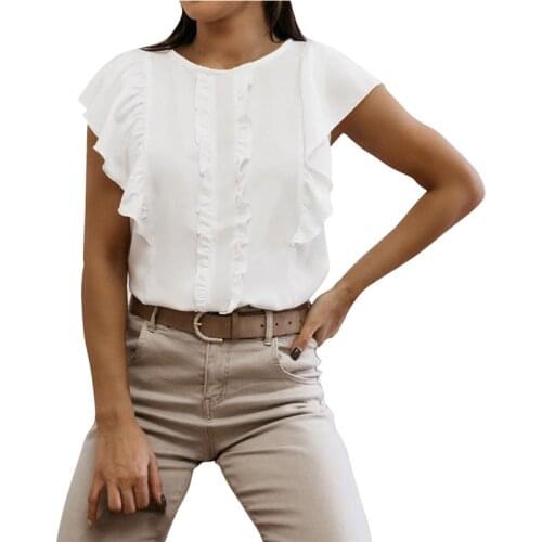 Блузки с воланом Lamuusaa China At AliExpress