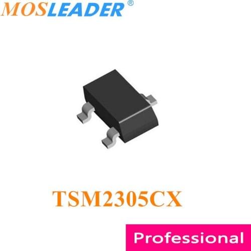 Mosleader TSM2305CX RFG SOT23 3000PCS TSM2305 2.8A 3.2A P-Channel Made in China High quality