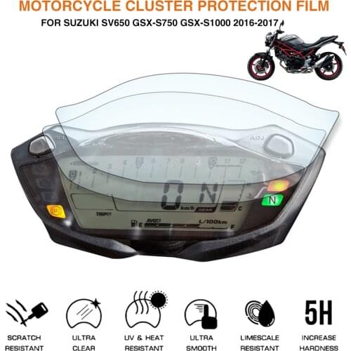 Motorcycle Cluster Scratch Protection Film Screen Protector For Suzuki SV650 GSX-S750 GSX-S1000 2016-2020