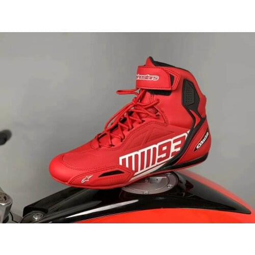 Motorcycle Microfiber Leather Boots Riding Alpines Motocross Botas Motorboats Shoes Motorbike Racing Career Speed Boots