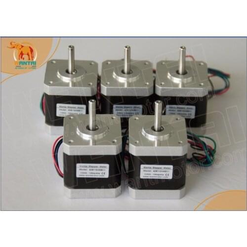 German Ship & Free)Super Wantai 5 PCS, Nema 17 Stepper Motor 4000g.cm,1.7A, (CE,ROSH)42BYGHW609, CNC Robot 3D, I3Reprap Printer