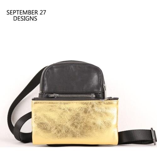 New Style Messenger Bag Men Genuine Leather Mini Crossbody Shoulder Bags 100% Cowskin Handmade Multifunctional Travel Phone Bag