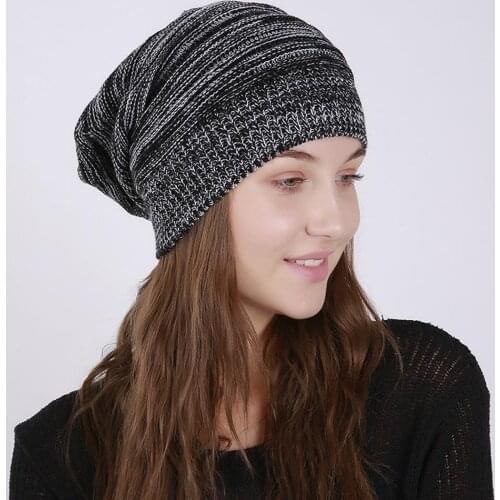 New Spring Autumn Hat Skullies Beanies Hat For Men Women Fashion Warm Cap Unisex Elasticity Knit Beanie Hats Female Caps