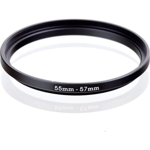 Original RISE(UK) 55mm-57mm 55-57mm 55 to 57 Step Up Ring Filter Adapter black