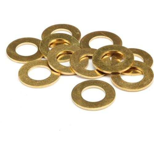 M18x34x2 seal plain washers Brass flat washer Copper flat gasket copper gasket copper meson brass seal gasket5/10/50/100pcs