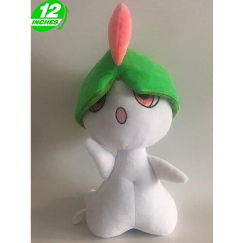 Pokemoned Ralts Plush Stuffed Toy Cute Peluche Anime Doll Christmas Gift