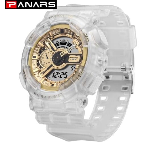 Luxury Style Mens Watches Top Brand Gold Fashion Waterproof Led Men Digital Wristwatches Swim New Sport Luminous Clock Male 2021