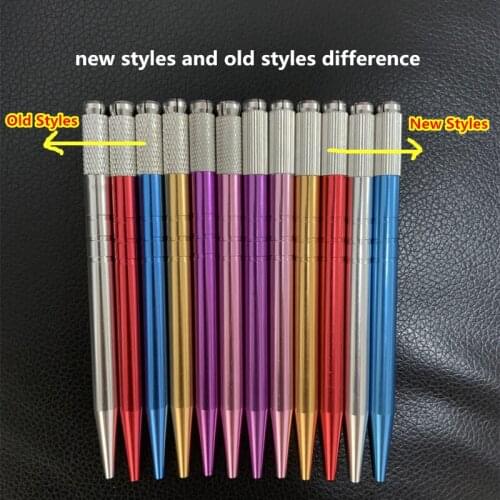 20pcs Manual Permanent Makeup Embroidered Eyebrow Tattoo Pen Caneta Tebori Microblading Stainless Steel Material Lock-Pin Device