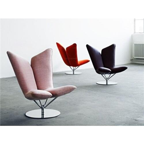 Modern Leisure Fashion Chair Negotiation Light Luxury FRP Furniture Angel Chair Rotatable