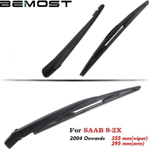 BEMOST Auto Car Rear Windscreen Windshield Wiper Arm Blade Natural Rubber For SAAB 9-2X 355MM Hatchback Year From 2004 To 2018