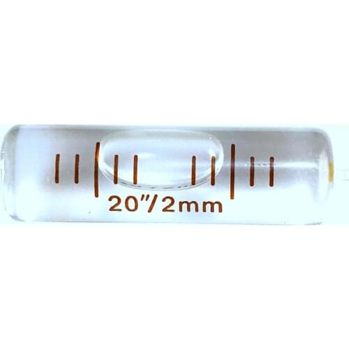 QASE High Accuracy Glass Long Tube Horizontal Level Bubbles Spirit Bubble Level Size 11*38mm Accuracy 20"/2mm