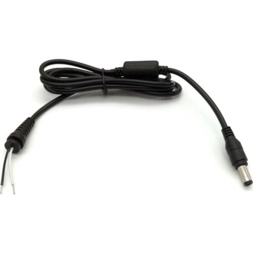 2pcs Universal 5.5x2.1mm 5.5/2.1 DC Tip Plug Connector DC Power Cable Magnetic Ring for Laptop Charger DC Cable Free shipping