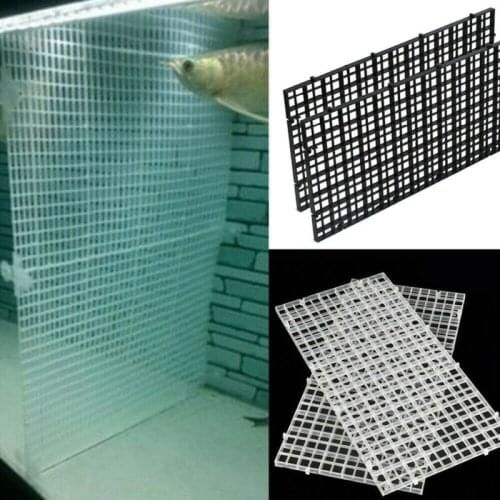 4pcs Grid Isolation Board Aquarium Separator Free Cut Fish Tank Divider Filtration Net Cleaning Tool Replacement Parts
