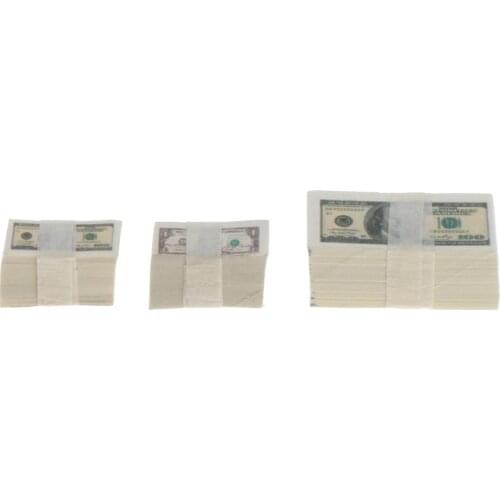 1/12 Scale Dollhouse Money Banknotes Fine Decorations for Doll Accs
