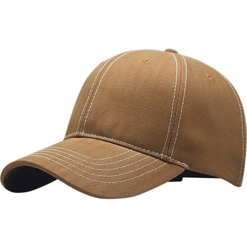 Top Quality Cotton Soft Sun Hats Big Bone Man Causal Peaked Hat Male Plus Size Baseball Caps 56-61cm 62-68cm